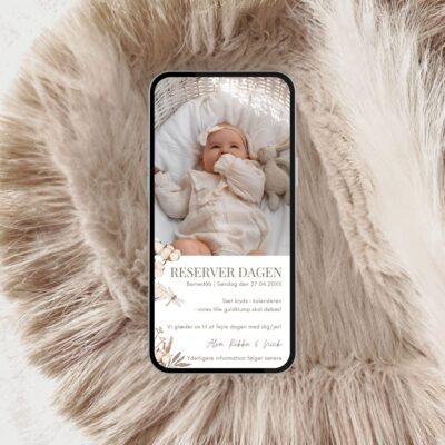 Alva | Save the date kort digital