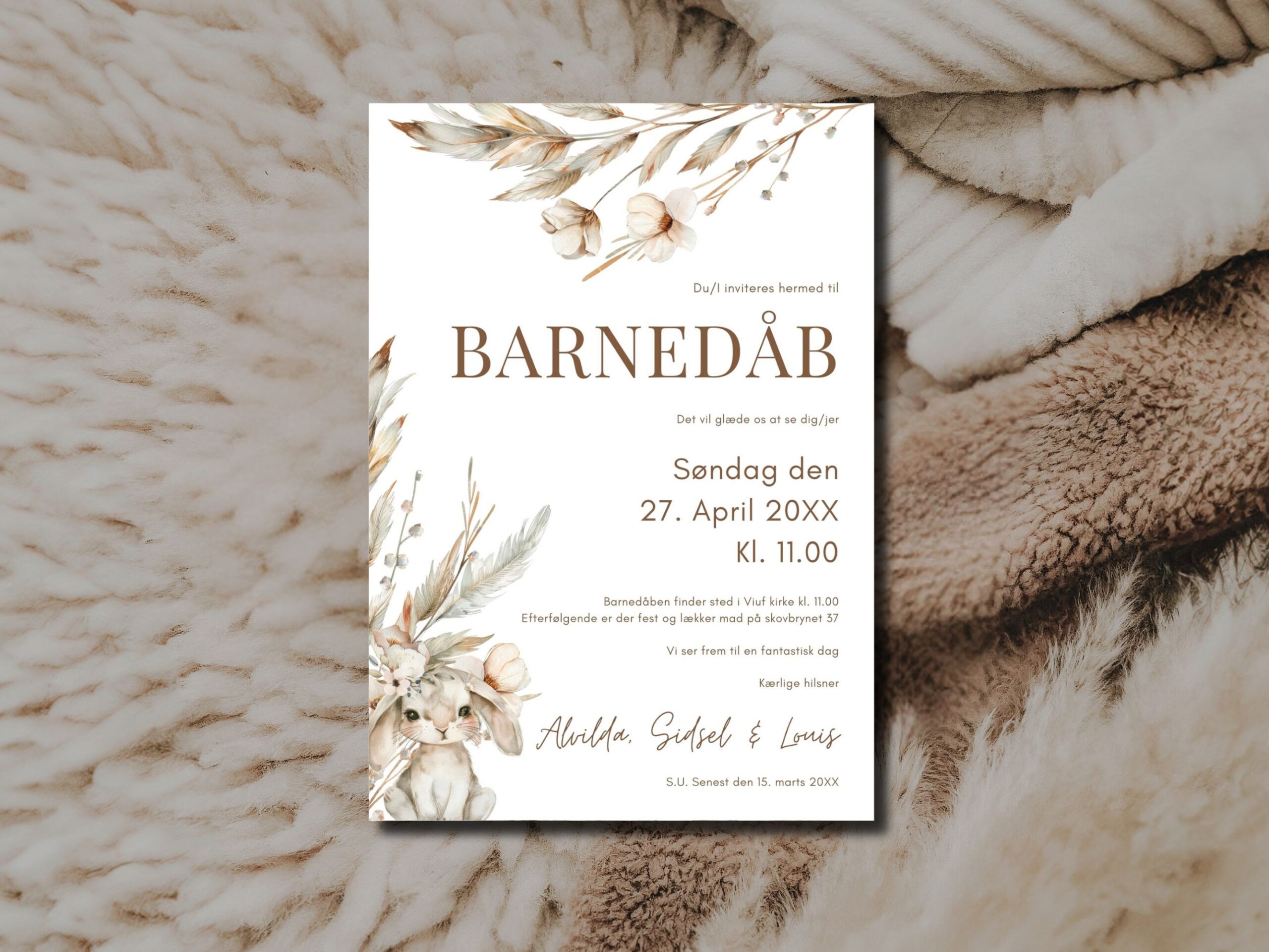 invitation barnedåb