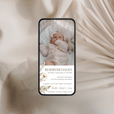 Alvilda | Save the date kort digital