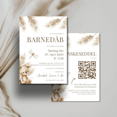 Annabel | Invitation barnedåb lux