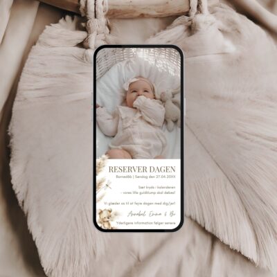 Annabel | Save the date kort digital