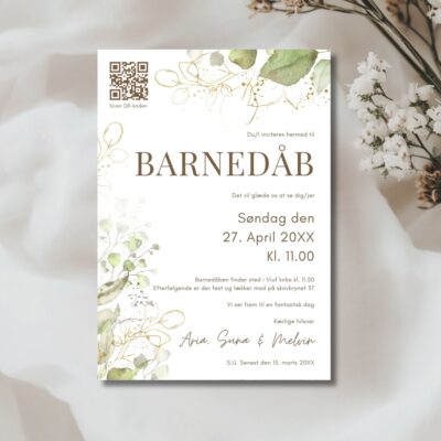 Aria | Invitation barnedåb luxi