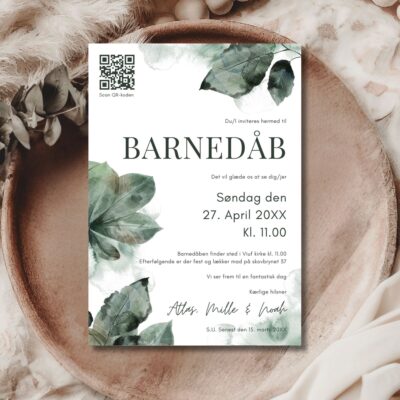 Atlas | Invitation barnedåb luxi