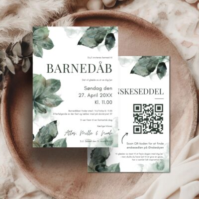 Atlas | Invitation barnedåb lux