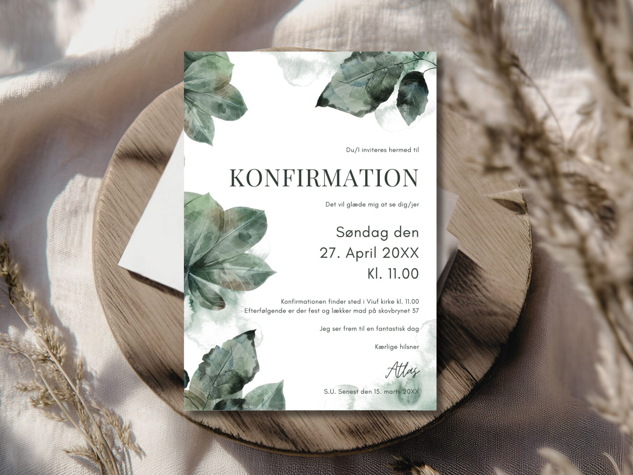 invitation konfirmation