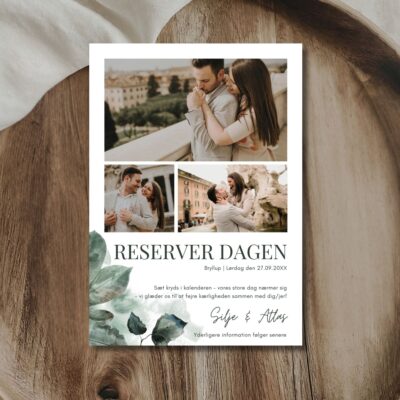 Atlas | Save the date kort bryllup