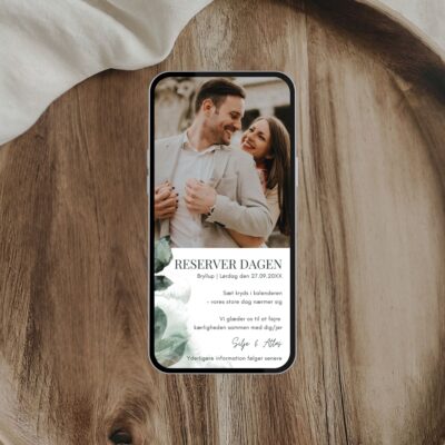 Atlas | Save the date kort bryllup digital