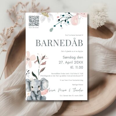 Aviva | Invitation barnedåb luxi