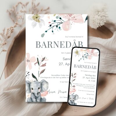 Aviva | Invitation barnedåb kombi