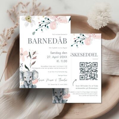 Aviva | Invitation barnedåb lux