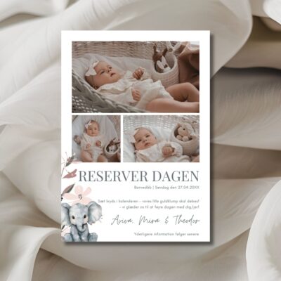 Aviva | Save the date barnedåb