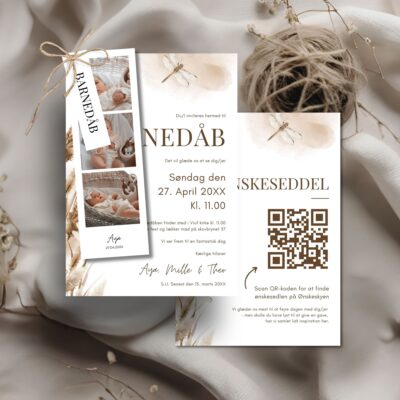 Aya | Invitation barnedåb delux