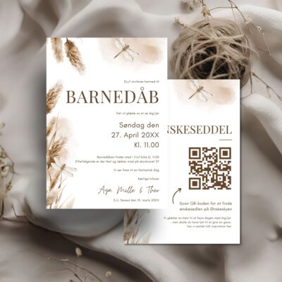 Aya | Invitation barnedåb lux