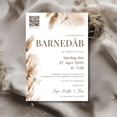 Aya | Invitation barnedåb luxi