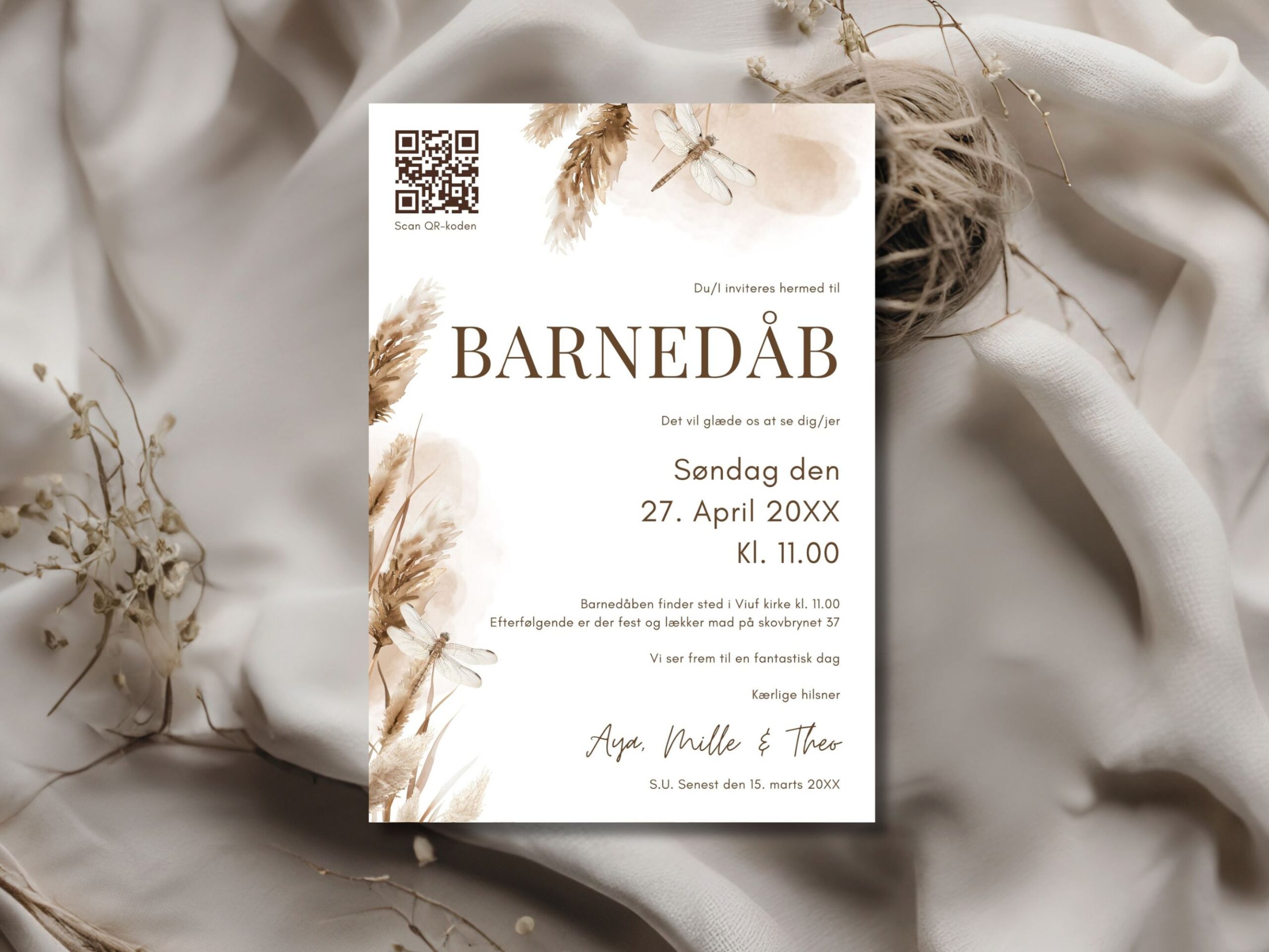 invitation barnedåb