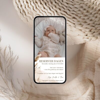 Aya | Save the date kort digital