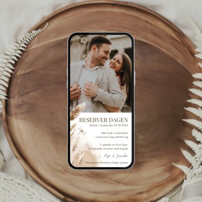 Aya | Save the date kort bryllup digital