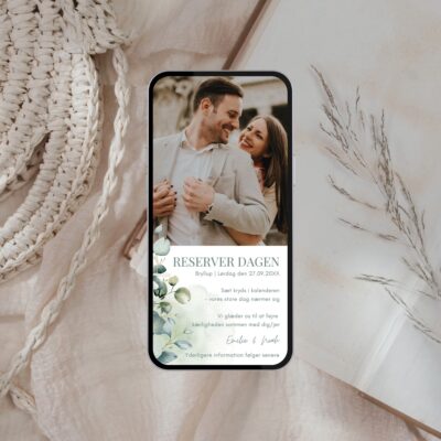 Emilie | Save the date kort bryllup digital