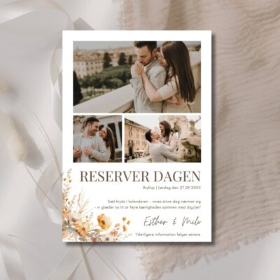 Esther | Save the date kort bryllup