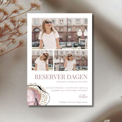 Hollie | Save the date kort konfirmation