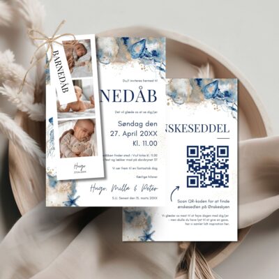 Hugo | Invitation barnedåb delux