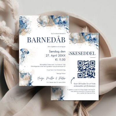 Hugo | Invitation barnedåb lux