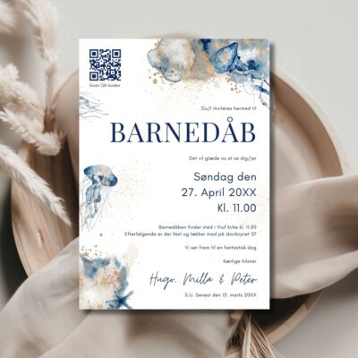 Hugo | Invitation barnedåb luxi