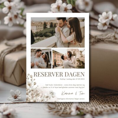 Kamma | Save the date kort bryllup