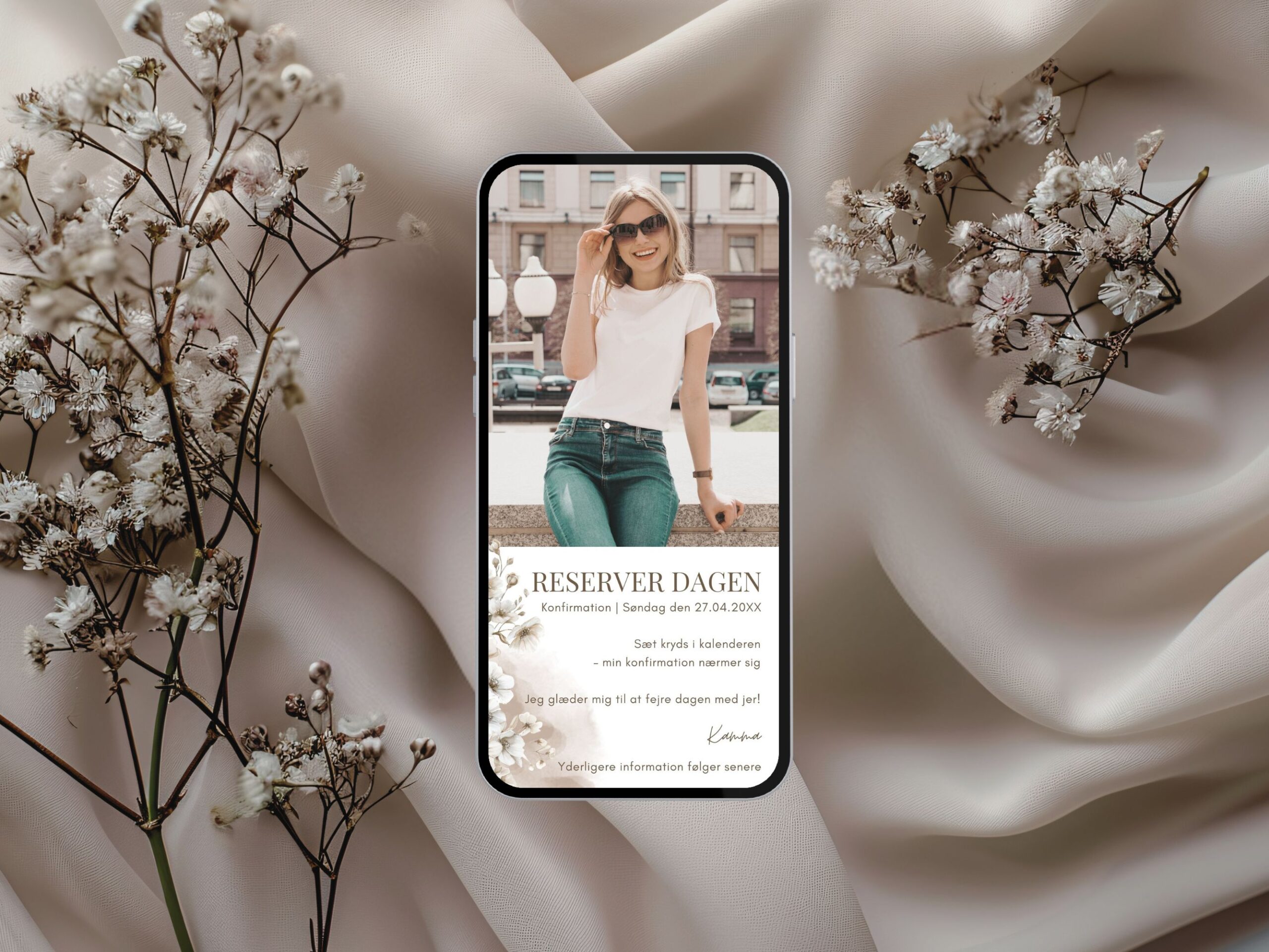 digital save the date konfirmation