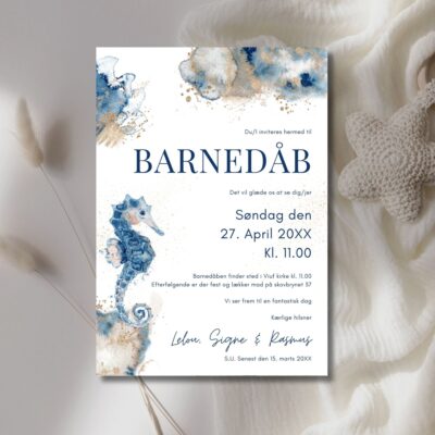 Lelou | Invitation barnedåb basis