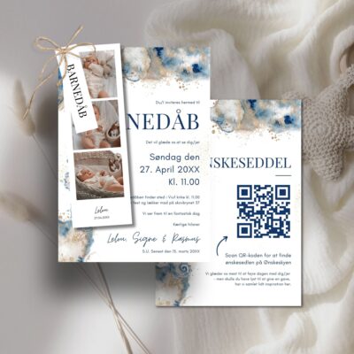 Lelou | Invitation barnedåb delux