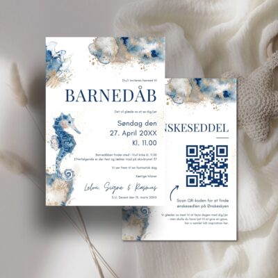 Lelou | Invitation barnedåb lux