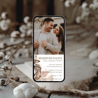 Leonora | Save the date kort bryllup digital