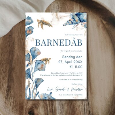 Liva | Invitation barnedåb basis