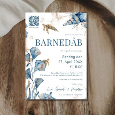 Liva | Invitation barnedåb luxi