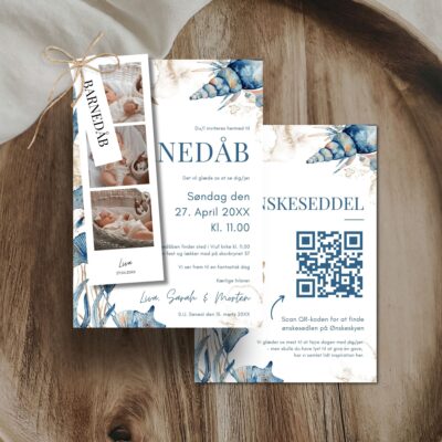 Liva | Invitation barnedåb delux