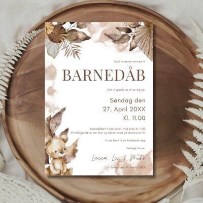 Lucca | Invitation barnedåb basis