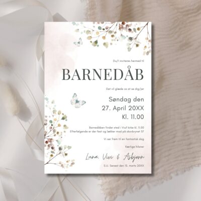 Luna | Invitation barnedåb basis