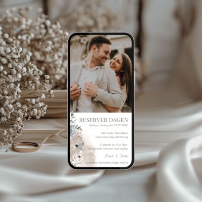 Mira | Save the date kort bryllup digital