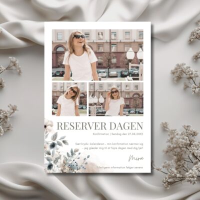 Mira | Save the date kort konfirmation