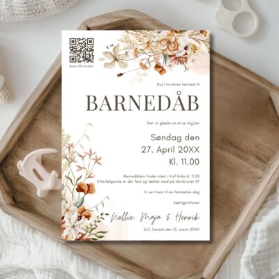 Nellie | Invitation barnedåb luxi