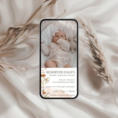 Nellie | Save the date kort digital