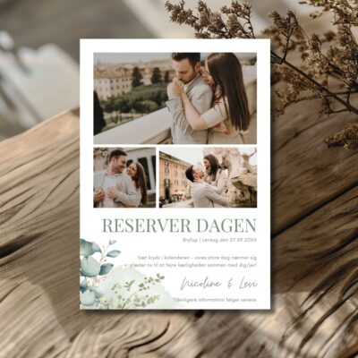 Nicoline | Save the date kort bryllup