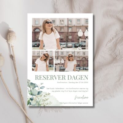 Nicoline | Save the date kort konfirmation
