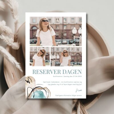 Noa | Save the date kort konfirmation