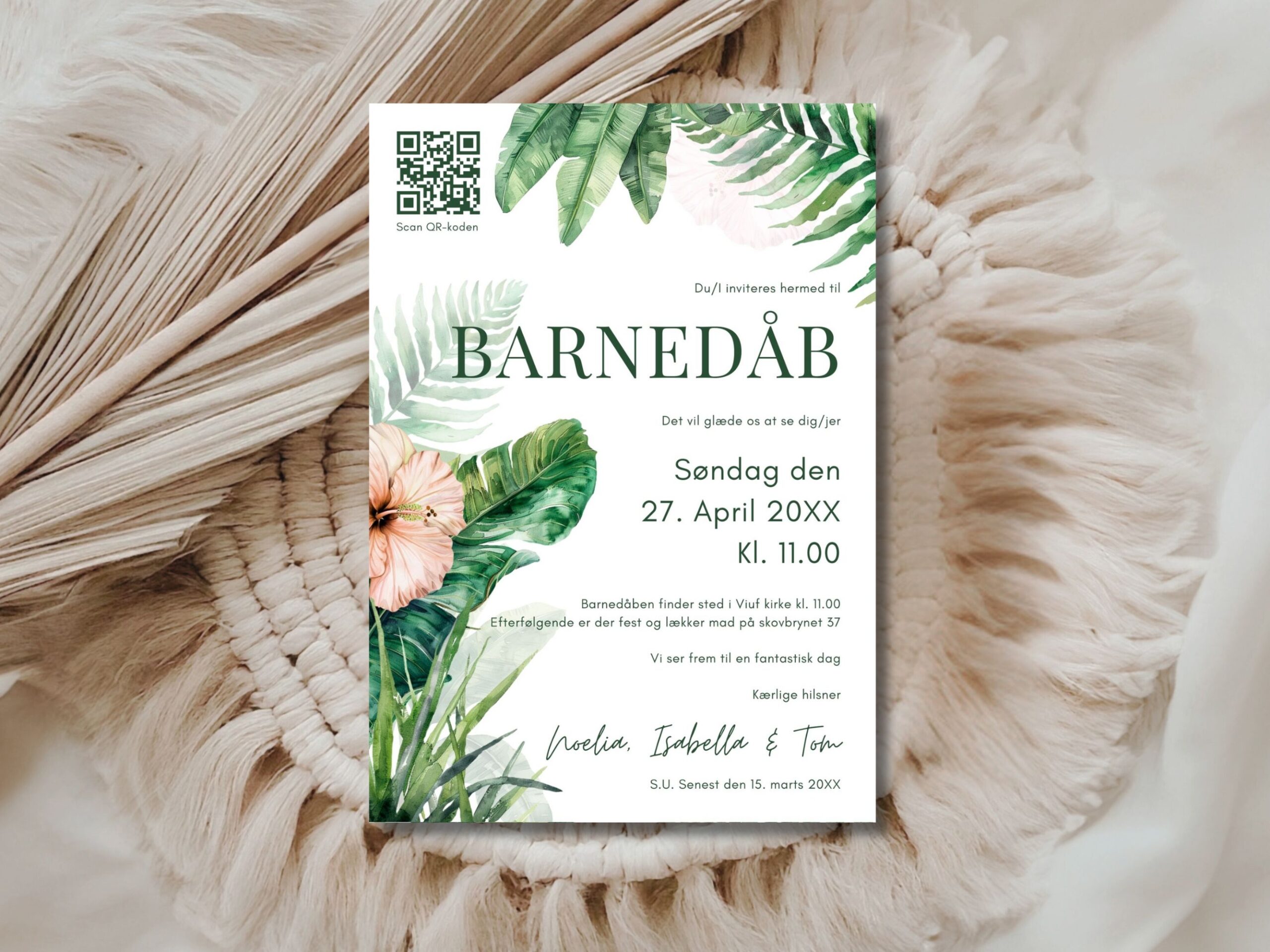 invitation barnedåb