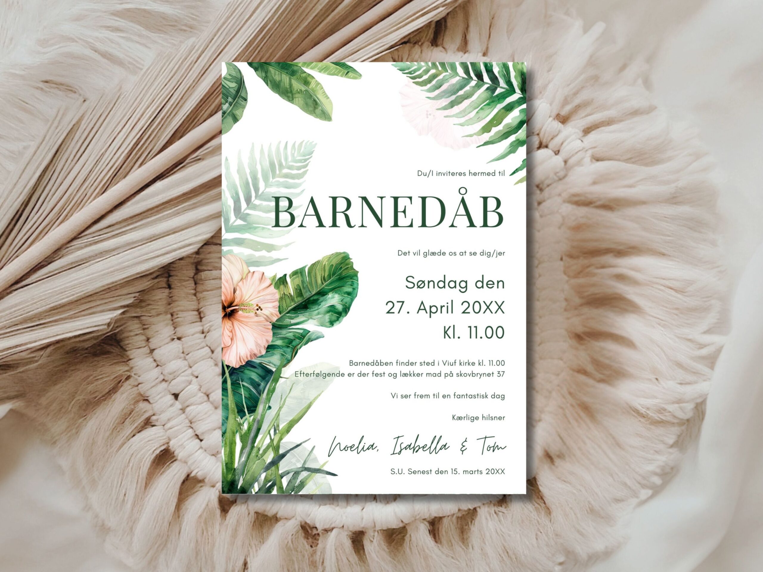 invitation barnedåb