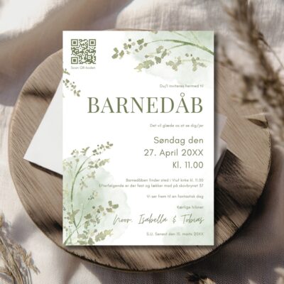 Noor | Invitation barnedåb luxi