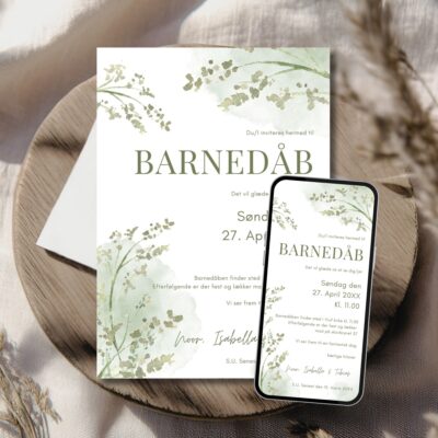 Noor | Invitation barnedåb kombi