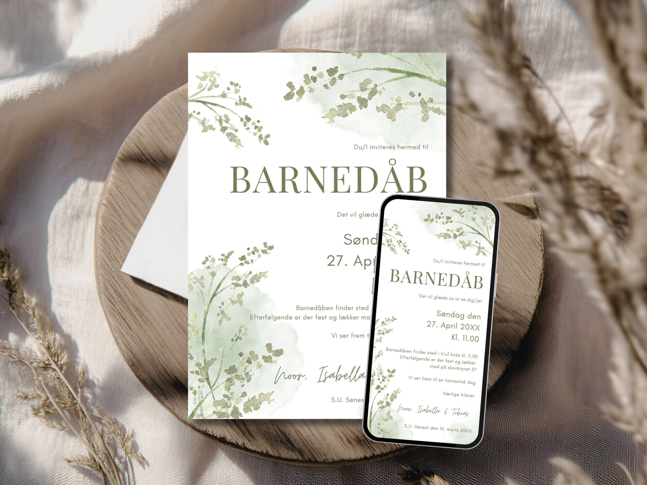 invitation barnedåb